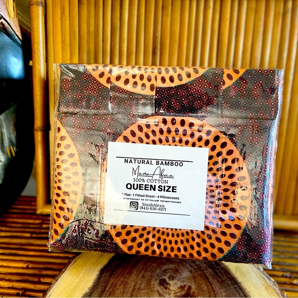 6pc African bedsheets!